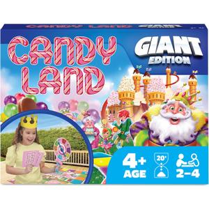 Spin Master Games, Candy Land Giant Edition, Preschool Game for Indoor & Outdoor Fun with Big Oversized Board, for Family and Kids, 2-4 Players, Ages 4 & Up