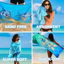 Widdonen Microfiber Lightweight Thin Beach Towel Sand Free Quick Dry Absorbent Compact Towels for Swimming Pool Camping Beach Accessories Large Easy Pack Travel Things for Vacation Essentials Gift