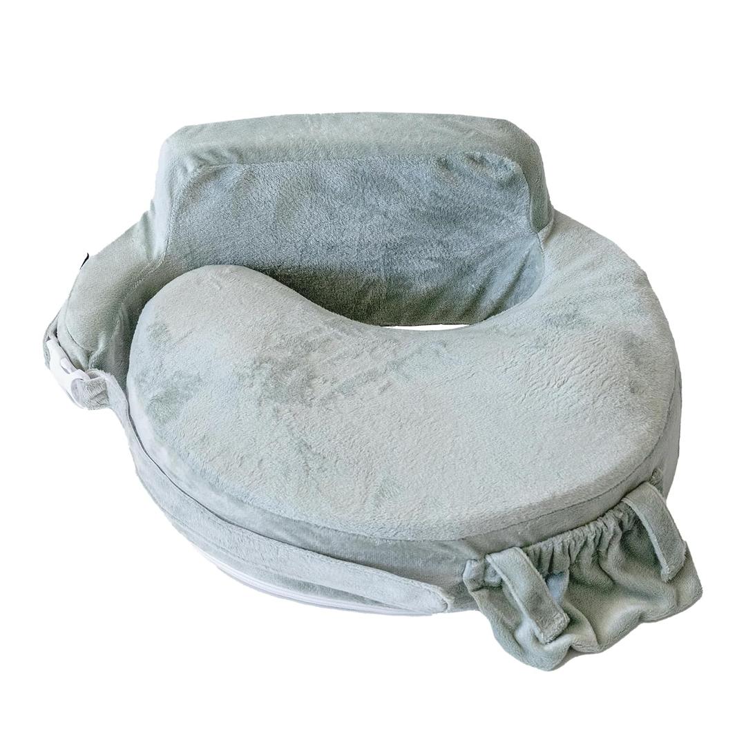 My Brest Friend Super Deluxe Nursing Pillow - Platinum
Ergonomic Breastfeeding Pillow for Ultimate Adjustable Support For Mom & Baby - Upgraded Backrest with Handy Side Pocket