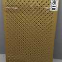 Therwen 2 Pcs Decorative Aluminum Sheet Metal Cloverleaf Sheet 24 x 12 Inch Perforated Metal Panels 0.04 Inch Thick Brass Mesh Decorative Panels for Indoor Outdoor