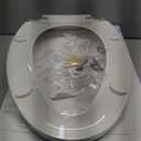 Elongated Toilet Seat 18.5" - Soft Close, Durable PP Toilet Seat, Easy Installation & Removal, Fits Most Toilet Bowls