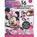 Disney Junior Minnie Sticker Activity Valentines, 16 ct  2 Pack