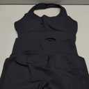 OLCHEE Workout Sets for Women 2 Piece Backless Halter Sports Bra High Waist Booty Shorts Yoga Gym Outfits Lounge Activewear (Small, Solid Black)