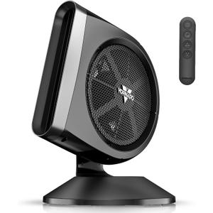 Vornado STRATA 8T Oscillating Table Fan with Remote, Energy Efficient DC Motor, Removable Grille, Pivoting Head, 10 Electric Fan Speeds, Quiet Operation, Versatile Fan for Bedroom & Home, Medium