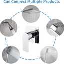 Shower Valves Wall Mount Shower Faucet Rough-In Valve Bathroom Trim Kit Single Handle Tub Shower Valve Mixer Chrome 2499CP