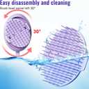 Scalp Massager Hair Growth Brush - Electric Head Massager Relax Scalp Stress - Unique Birthday Gifts for Women - Sonic Vibration Comb for Stimulating Follicles - Purple