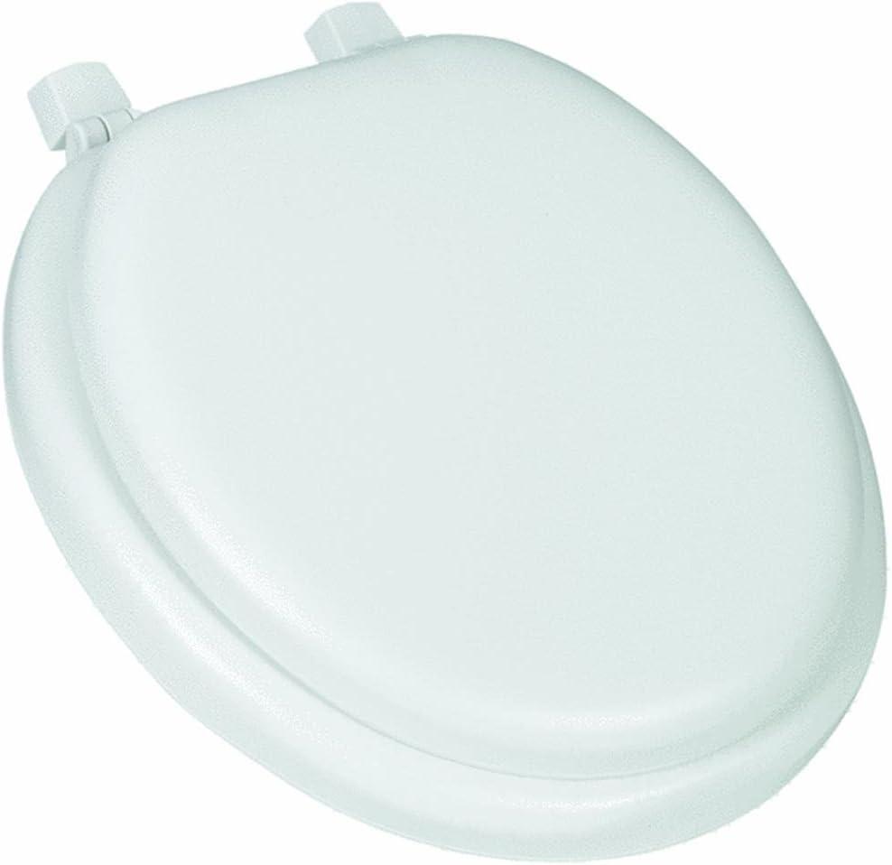 Mayfair 13EC 000 Soft Cushioned Toilet Seat, 1 Pack Round, White