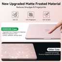 EooCoo for MacBook Neo Case 13 inch 2026 Model A3404, 100% Match Official Color, Anti-Fingerprint & Scratch & Crack, Sturdy Protective Hard Shell Cover Laptop Accessories, Blush Clear