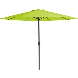MEWAY 12ft Patio Umbrella Outdoor Table Umbrellas with Crank, Market Umbrella 8 Sturdy Ribs for Deck, Garden, Pool and Backyard, Apple Green