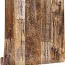 Yun-aeon Brown Wood Peel and Stick Wallpaper 17.3" X 80"Coffee Brown PVC Self Adhesive Wood Wall Peel and Stick Paper for Wall Covering Furniture Countertop Kitchen Christmas DIY