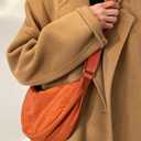 Crossbody Bag Hobo Sling Crescent Bags Women Men Trendy Small Shoulder Bag Purse Dumpling Casual Handbag Adjustable Strap