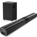 Saiyin Sound Bar for Smart TV with 5.25 Inch Subwoofer, 100W 24 Inch Soundbar for TV, TV Soundbar with Optical, ARC, AUX and Bluetooth 5.3 Inputs, Detachable Surround Sound System for TV