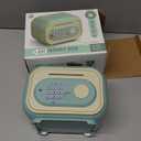 Children's Piggy Bank, Fingerprint Password Electronic Savings Box, Mini ATM Piggy Bank Toy Gifts for 3 4 5 6 7 8 9 10 11 12 Year Old Boys Girls (Green)