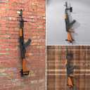 UNITEDPOWER Gun Rack Wall Mount, Metal Shotgun Rack Indoor, Adjustable Rifle Storage Holder with Soft Padding, Gun Display Stand for Closet, Version Parallel to The Wall