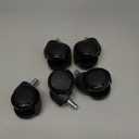 Office Chair Wheels Brozigo Chair Wheels Replacement 5-Pack, Office Chair Casters Heavy Duty Replacement for Hardwood Floors and Carpet, 2 inch Fits 99%, Black