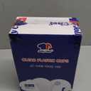 JOLLY CHEF 10 OZ Clear Disposable Plastic Cups, 100 Pack Heavy Duty Clear Plastic Cups Tumblers for Wedding, Thanksgiving, Halloween Christmas Party