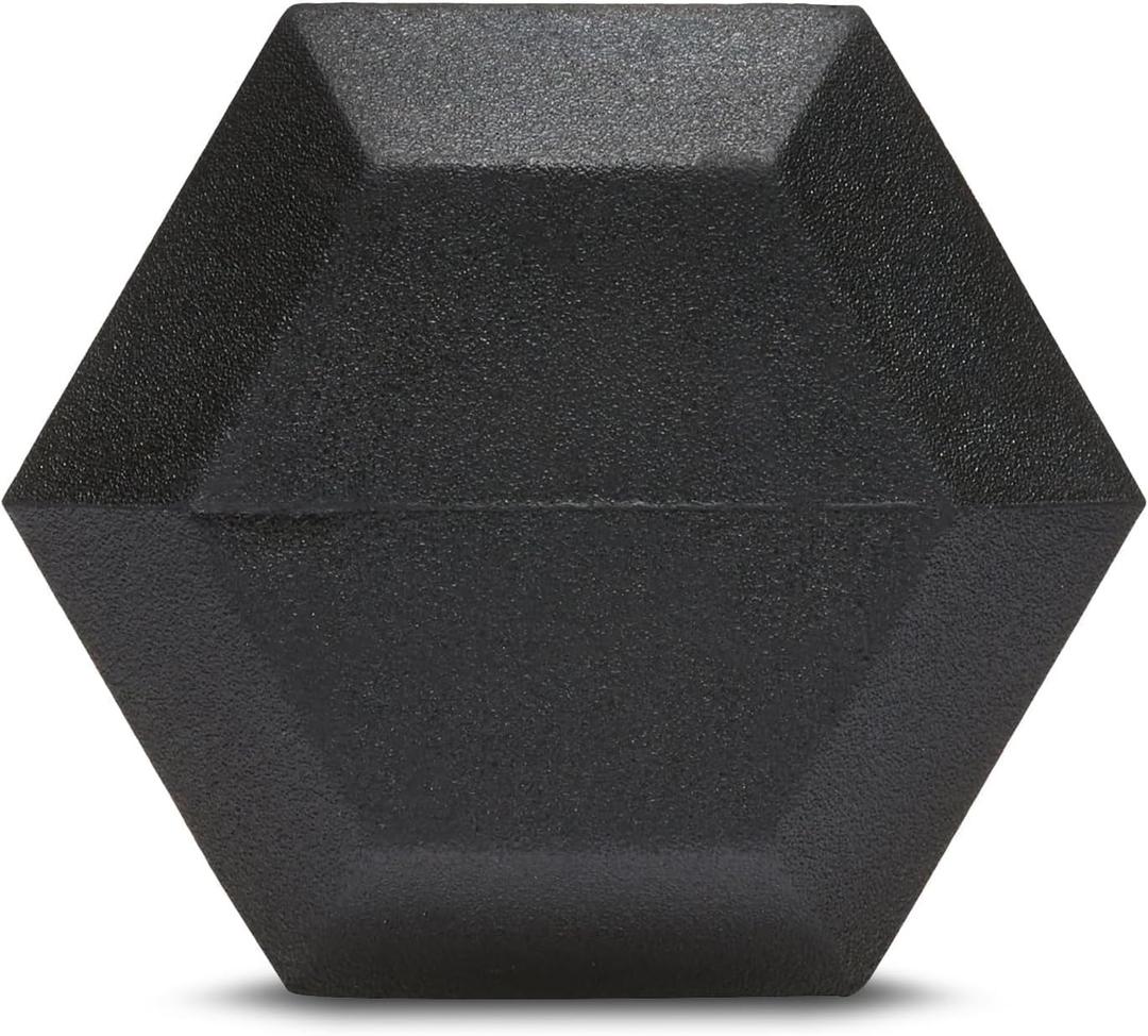 Amazon Basics Rubber Hex Dumbbell Hand Weight, 20 LB