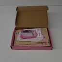 Book Nook Kit DIY Miniature House Crafts Dollhouse Wooden Booknook Building Kit Tiny Pink House Building Sets 3D Book Nook Puzzle for Adults Decorative Shelf Insert