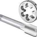 Burkit M20 X 1.25 Tap and Die Set, M20 x 1.25 Machine Thread Tap and Round Die Right Hand