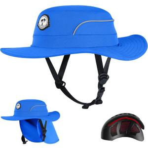 Tontron Waterports Bump Cap Hat for Surfing.Low Profile Water Helmet.for Surfing,SUP,Kayaking and Other Outdoor Sports (Blue, M)