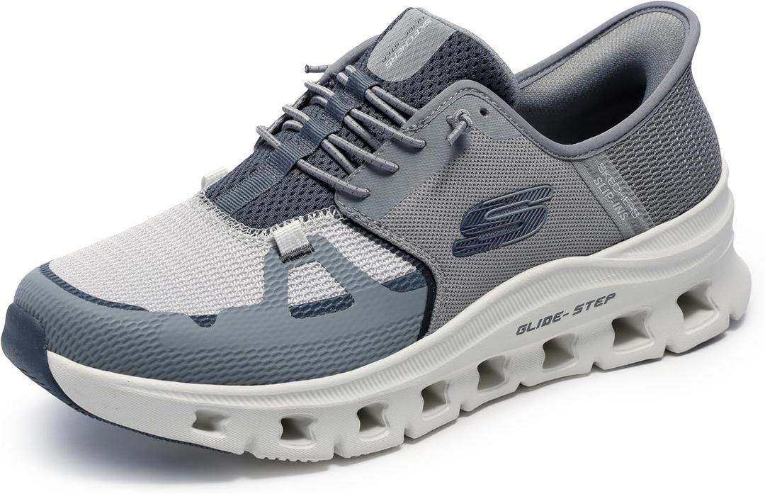 Skechers Men's Glide-Step Pro Hands Free Slip-ins Sneaker (7 Wide, Gray/Charcoal)