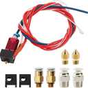 Creality Upgrade Ender 3 Hotend, Assembled Extruder with Capricorn Bowden PTFE Tubing for Creality Ender 3 Pro/Ender 3 V2 with Silicone Cover3, 0.4mm Ender 3 Nozzle3 and 2 Pair Pneumatic Couplers