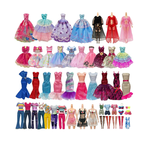 16 Pcs Doll Clothes and Accessories for 11.5 Inch Girl Dolls Outfit, Random 2 Stylish Dresses, 3 Tops, 3 Pants, 3 Evening Dresses, 1 Wedding Dress, 1 Swimsuits, 1 Bikini, 2 Stockings