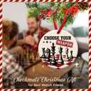 3 x Chess Lover Christmas Ornament  Choose Weapon Decoration, Game Style Ornament for Son, Boys - Xmas Tree Decorations, Kid Room Decor, Ideas Chess Players, Teacher, Coach