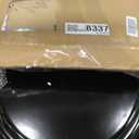 Round Black Slow Close Toilet Seat, Heavy Duty Wood Toilet Seat with Baked Enamel Finish, Support 400 bls, Toilet Lid with Soft Close Zinc Alloy Hinges, Grip-Tight Bumpers, Easy Clean, Quick-Assembly