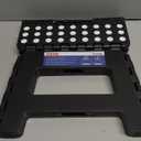 ACSTEP Folding Step Stool 9'' Tall Kids Step Stool Holds Up to 300 lb Plastic Foldable Step Stools for Kids Non-Slip Surface with Carry Handle Collapsible Stool for Home, Outdoor and Indoor(Black) (9 Inch( Pack of 1))