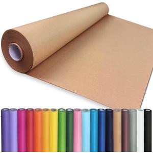 PerkHomy 48" x 1,440" (120') Brown Kraft Paper Roll for Craft Bulletin Board Paper Art Table Covering Crafting Gift Wrapping Bouquet Packing Parcel 70GSM 50LB (Brown, 48" x 120')