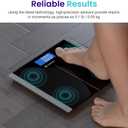Etekcity Bathroom Scale for Body Weight, Highly Accurate Digital Electronic Weighing Machine for People, LCD Display, Large Size, 6mm Tempered Glass for Safe Home Use, Batteries Included, 400 lbs