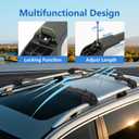 Roof Rack Cross Bars Compatible with Subaru Crosstrek 2018-2023 / Impreza 2017-2023, 300 LBS Anti-Theft Lockable Roof Rack Cross Bars with Folding Hooks, Aluminum Cargo Racks for Kayak, Luggage, Bike