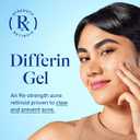 Differin Acne Treatment Gel, 90 Day Supply, Retinoid Treatment for Face with 0.1% Adapalene, Gentle Skin Care for Acne Prone Sensitive Skin, 45g Pump 