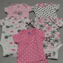 Gerber baby-girls 5-pack Short Sleeve Variety Onesies Bodysuits