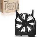 A-Premium Right A/C Condenser Fan Assembly Compatible with Select Acura Models - RDX 2007 2008 2009 2010 - Replace# 38611RWCA01, 38615RWCA01