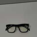 Gleyemor Blue Light Glasses for Men Women Trendy Square Frame Blue Light Blocking Lens Computer Glasses (Black)