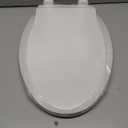 YASFEL Toilet Seat with Toddler Toilet Seat Built in, Plastic, Elongated Slow Close with Magnets For Potty Training For Kids & Adults (White, 18.5)