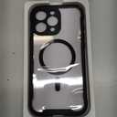 Miracase Magnetic for iPhone 16 Pro Max Case 6.9'' [Compatible with MagSafe] Full-Body Phone case with Built-in Glass Screen Protector& Camera Protector,Drop Proof 16 Pro Max Cover,Black