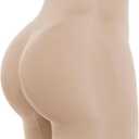 SHAPELLX Shapewear Tummy Control Shorts for Women Seamless High Waisted Body Shaper Thigh Slimming Underwear Girdle (Medium-Large, Nude)