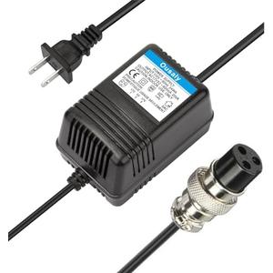 AC17VX2 600mA for Mixing Console Mixer Power Supply AC Adapter 3-Pin Connector Plug for Yamaha MG16/MG166CX/MG166C/F4/F7/6FX/MG82X,Connector Pedalboard Power Supply 17V 600mA,110V-120V Input US Plug