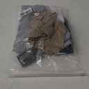 Ficerd 4 Pack Women's Sleeveless Tops, Casual Summer Loose Fit T Shirts Solid Color Tunic Tank Tops Ladies' Crew Neck Tee (XX-Large, Black, White, Light Gray, Khaki)