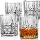 Unbreakable Plastic Whiskey Glasses | Shatterproof 100% Tritan Double Rocks | Dishwasher-Safe | BPA-free | Perfect for Outdoor Cocktail Bourbon | 13 oz, Set of 4