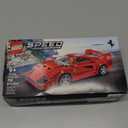 LEGO Speed Champions Ferrari F40 Supercar, Toy Car Model Building Set with Driver Minifigure, Collectible Ferrari Toy for Kids Ages 9 and Up, 76934