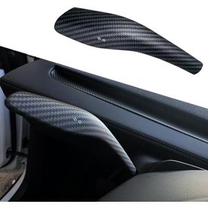 YHCDSEA Steering Lever Cover for Tesla Model Y Juniper, Gear Shift Cover Accessory - Decorative Cover (My Juniper-Matt Carbon Fiber Pattern)