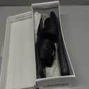 Lookyno Womens Flat Sandals Dressy Square Open Toe Summer Slides Sandals Slip on Comfortable Leather Sandals for Women 7