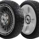 CheeMuii HRR216 Lawn Mower Drive Wheels Kit 2 Pcs Rear Wheels 42710-VE2-M02ZE Replace for Honda HRR216 HRS216 HRT216 Walk-behind Lawn Mower (8 Inch-back Wheels-2pcs)