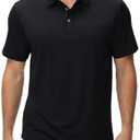 MIER Mens Polo Shirts Dry Fit Short Sleeve Performance Golf Shirt Moisture Wicking Athletic Casual Collared T-Shirt, Size 2XL