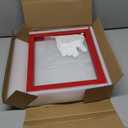 Eletecpro 8x10 Red Floating Picture Frames Set of 2, Real Double Glass Picture Frames for Wall Mount, Vertical or Horizontal Display Multi-Size Photos and Artworks up to 8 x 10 Inches, Home Decor