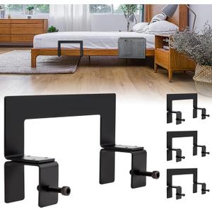 AIYOTAR 4 Pack Non Slip Mattress Gaskets for Metal Bed Frame, Adjustable Mattress Slide Stopper, Mattress Holder in Place Gripper, Anti Slip Baffle Mattres Retainer Bar Keep Mattres from Sliding